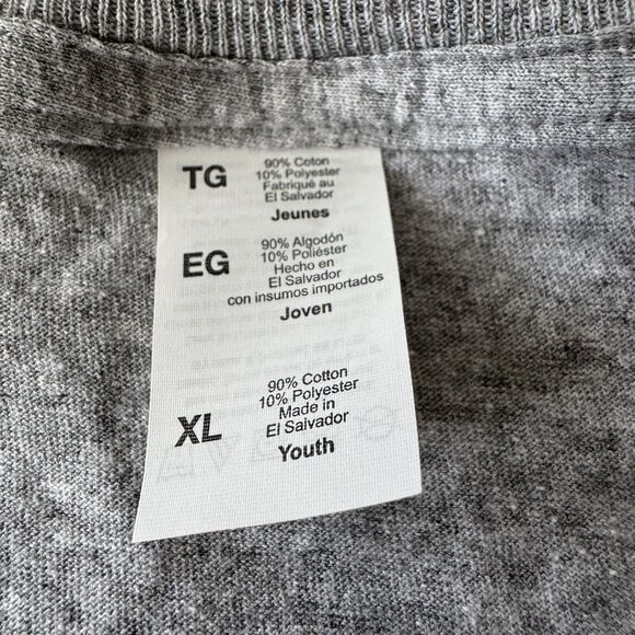 LSU Youth XL Heather Gray T-Shirt Athletic Unisex - Picture 5 of 8